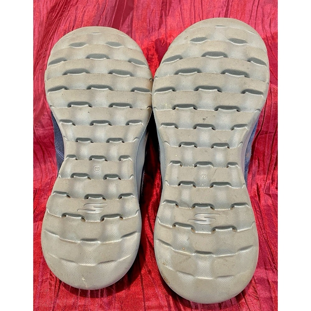 Skechers Gen5 Goga Max Navy Suede Leather Clogs Mules Shoes Womens 7 15530W - Picture 8 of 8